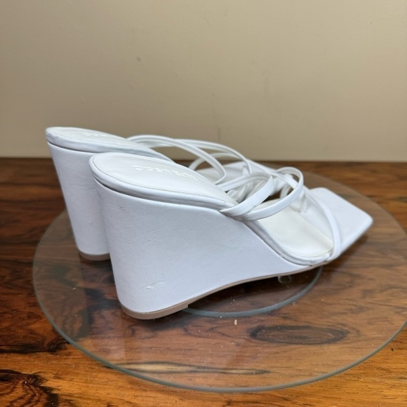 Open Edit Eryn Wedge Sandal in white - Picture 9 of 16